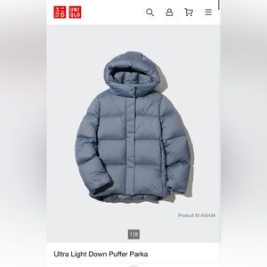 Uniqlo Ultra Light Down Size XS